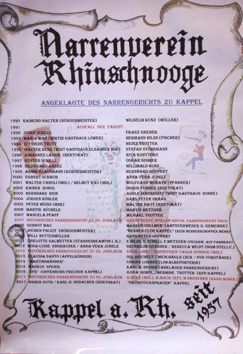 Bild 2 von 15: Narrengericht 2017